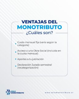 ¿Sabías que ser monotributista tiene muchos beneficios? 🙌
Entre ellos, una cuota mensual fija, acceso a obra social, aportes para tu jubilación y una declaración jurada semestral sencilla. ✔️
Si estás pensando en inscribirte o querés optimizar tu categoría, es clave estar bien asesorado.
👉 Contactanos y recibí acompañamiento profesional en cada paso.
📲 11-5155-4233
📧 info@solomonotributo.ar
📬 Mensaje privado
#arca #facturacion #afip #solomonotributo #ventajas #monotributo