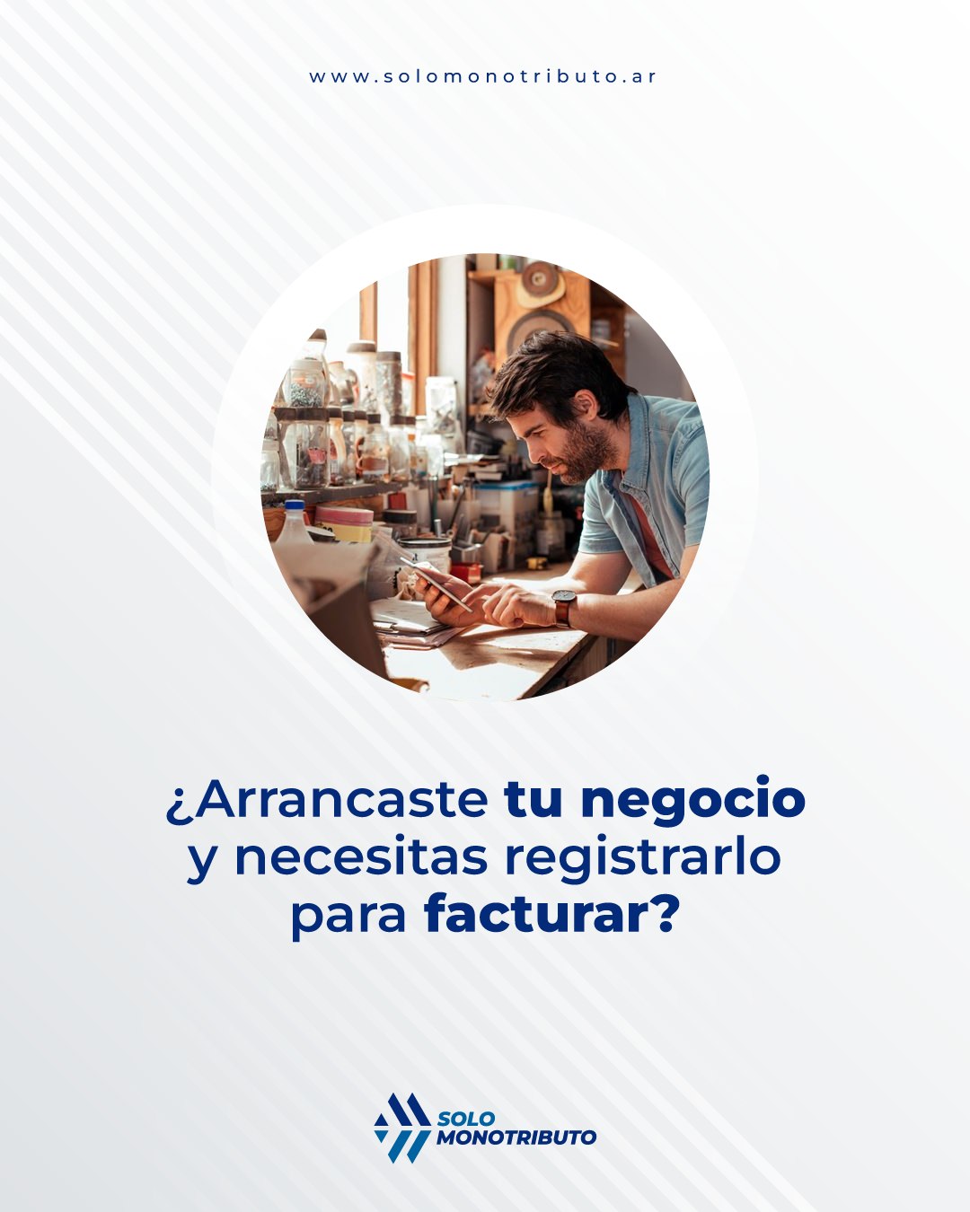 🚀 Tu emprendimiento ya está en marcha, ahora es momento de ponerlo en regla y facturar de manera simple.

👉 En Solo Monotributo te ayudamos con el alta del monotributo y todos los trámites necesarios para que puedas empezar a facturar rápido y sin vueltas.

Nos ocupamos de toda la gestión para que puedas enfocarte en hacer crecer tu negocio.

📩 Contactanos y empezá hoy mismo.

📲 Escribinos.
11-5155-4233
📧 info@solomonotributo.ar
📬 Mensaje privado

#monotributo #afip #contador #contabilidad #autónomo #impuestos #facturas #recategorizacion #altamonotributo #bajamonotributo #moratoria #plandepago #facturaelectronica #ingresosbrutos #asesoramientopersonalizado #asesoramientocontable #contadorpublico #deuda #banco #consejo #tarjetadecredito